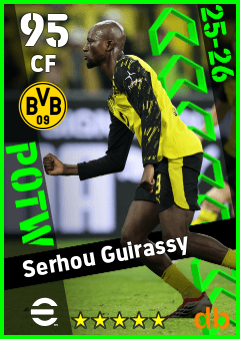 Serhou Guirassy — CF, OVR 95, MAX 95