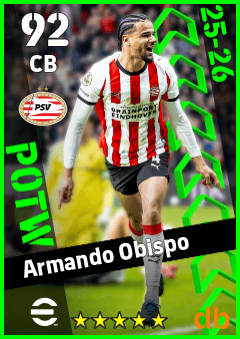 Armando Obispo — CB, OVR 92, MAX 92