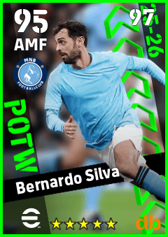 Bernardo Silva — AMF, OVR 95, MAX 97
