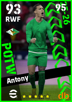 Antony — RWF, OVR 93, MAX 95