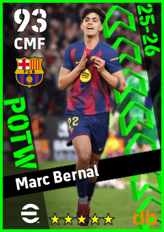 Marc Bernal — CMF, OVR 93, MAX 93