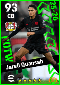 Jarell Quansah — CB, OVR 93, MAX 93