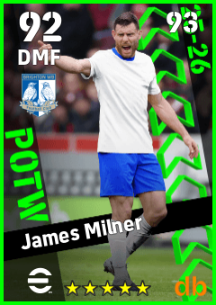 James Milner — DMF, OVR 92, MAX 93