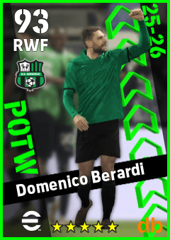 Domenico Berardi — RWF, OVR 93, MAX 93