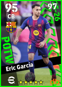 Eric García — CB, OVR 95, MAX 97