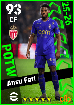 Ansu Fati eFootball player card