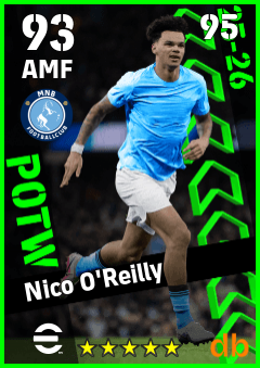 Nico O'Reilly — AMF, OVR 93, MAX 95