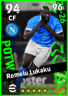 Romelu Lukaku — CF, OVR 94, MAX 96