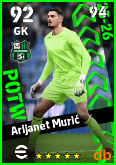 Arijanet Murić — GK, OVR 92, MAX 94