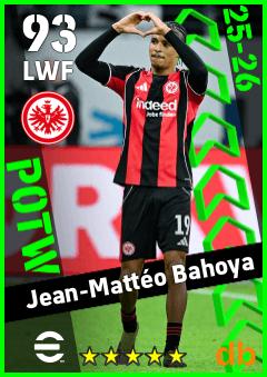 Jean-Mattéo Bahoya — LWF, OVR 93, MAX 93