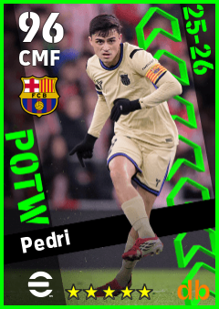 Pedri eFootball player card