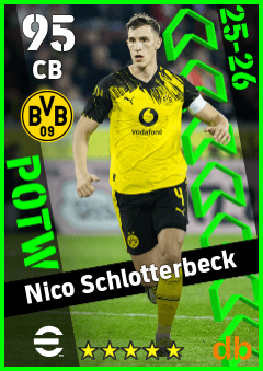 Nico Schlotterbeck — CB, OVR 95, MAX 95