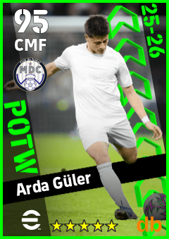 Arda Güler — CMF, OVR 95, MAX 95