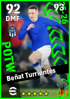 Beñat Turrientes — DMF, OVR 92, MAX 93