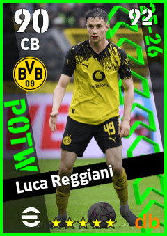 Luca Reggiani — CB, OVR 90, MAX 92