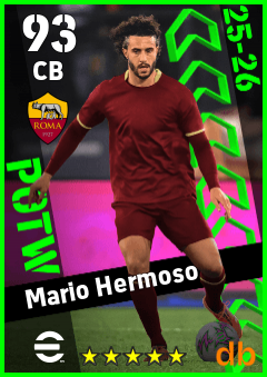 Mario Hermoso — CB, OVR 93, MAX 93
