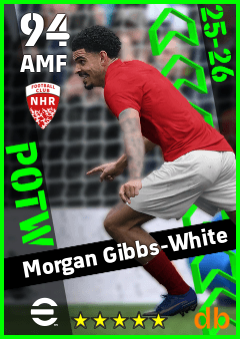 Morgan Gibbs-White — AMF, OVR 94, MAX 94