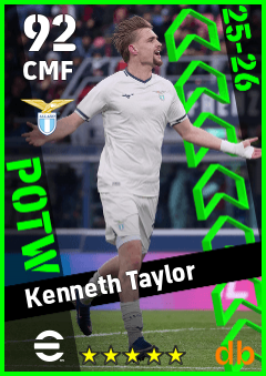 Kenneth Taylor — CMF, OVR 92, MAX 92
