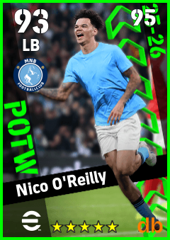 Nico O'Reilly — LB, OVR 93, MAX 95