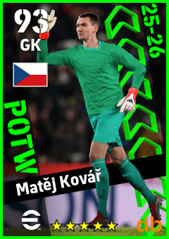 Matěj Kovář — GK, OVR 93, MAX 93
