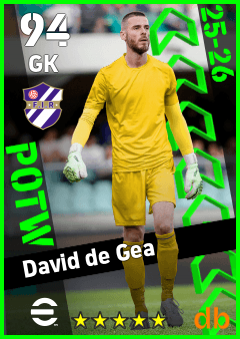 David de Gea — GK, OVR 94, MAX 94