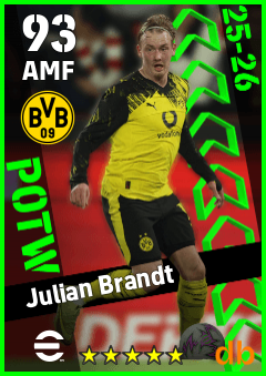 Julian Brandt — AMF, OVR 93, MAX 93