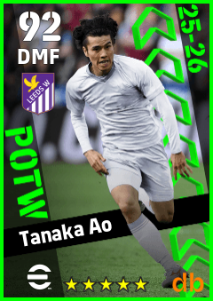 Tanaka Ao — DMF, OVR 92, MAX 92