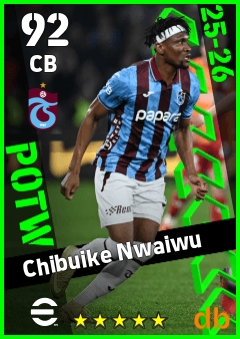 Chibuike Nwaiwu — CB, OVR 92, MAX 92