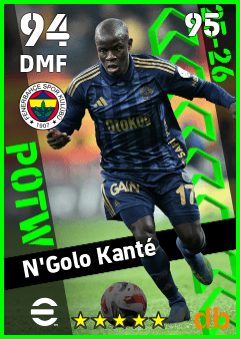 N'Golo Kanté — DMF, OVR 94, MAX 95