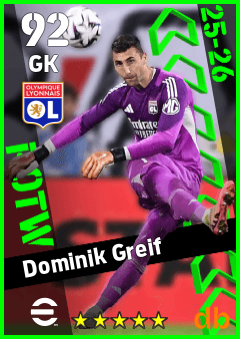 Dominik Greif — GK, OVR 92, MAX 92