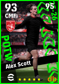 Alex Scott — CMF, OVR 93, MAX 95