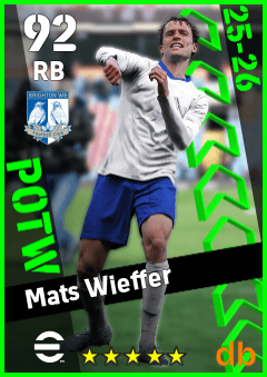 Mats Wieffer — RB, OVR 92, MAX 92