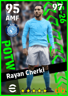 Rayan Cherki eFootball player card