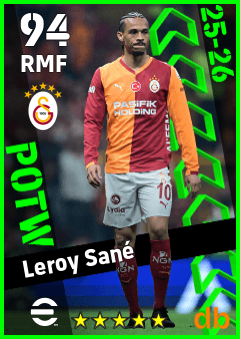 Leroy Sané eFootball player card