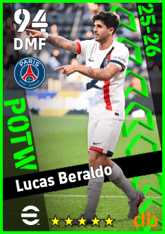 Lucas Beraldo — DMF, OVR 94, MAX 94