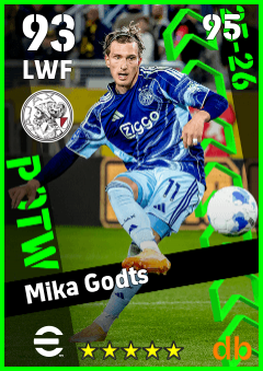 Mika Godts — LWF, OVR 93, MAX 95