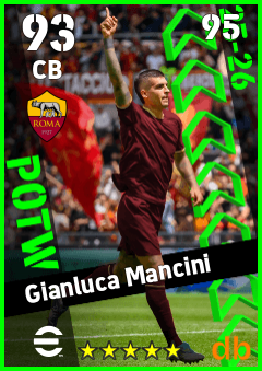Gianluca Mancini — CB, OVR 93, MAX 95