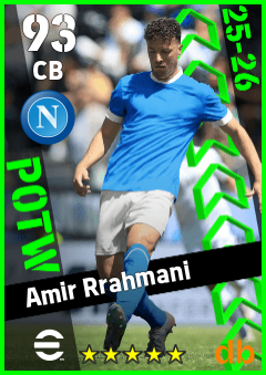 Amir Rrahmani — CB, OVR 93, MAX 93