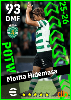 Morita Hidemasa — DMF, OVR 93, MAX 93