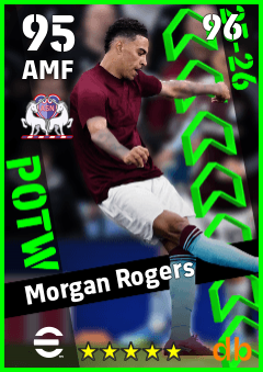 Morgan Rogers — AMF, OVR 95, MAX 96