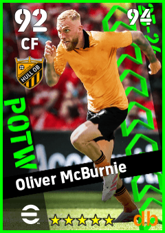 Oliver McBurnie — CF, OVR 92, MAX 94