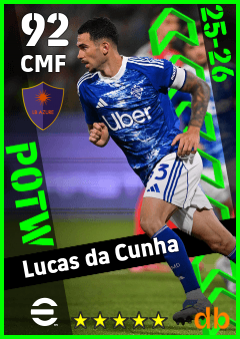 Lucas da Cunha — CMF, OVR 92, MAX 92
