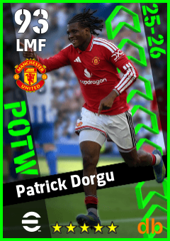 Patrick Dorgu — LMF, OVR 93, MAX 93