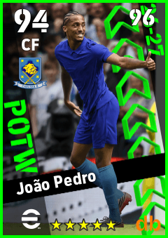 João Pedro — CF, OVR 94, MAX 96