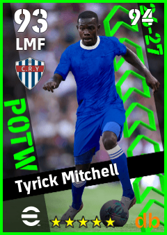 Tyrick Mitchell — LMF, OVR 93, MAX 94