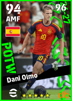 Dani Olmo — AMF, OVR 94, MAX 96