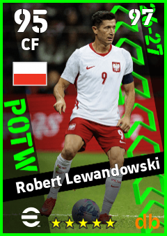 Robert Lewandowski — CF, OVR 95, MAX 97