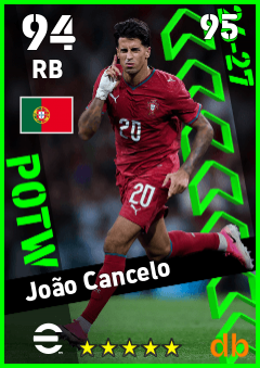 João Cancelo — RB, OVR 94, MAX 95