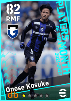 Onose Kosuke — RMF, OVR 82, MAX 82