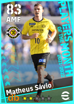 Matheus Sávio — AMF, OVR 83, MAX 83